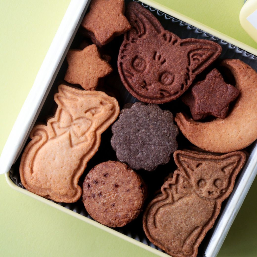 猫デザインクッキー缶– Ripple sweets